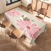 Floral Printed Tablecloth Extra Large Size Decorative Kitchen Table Cover for Dining Room Set 54 X 108, Pink Green Floral Design