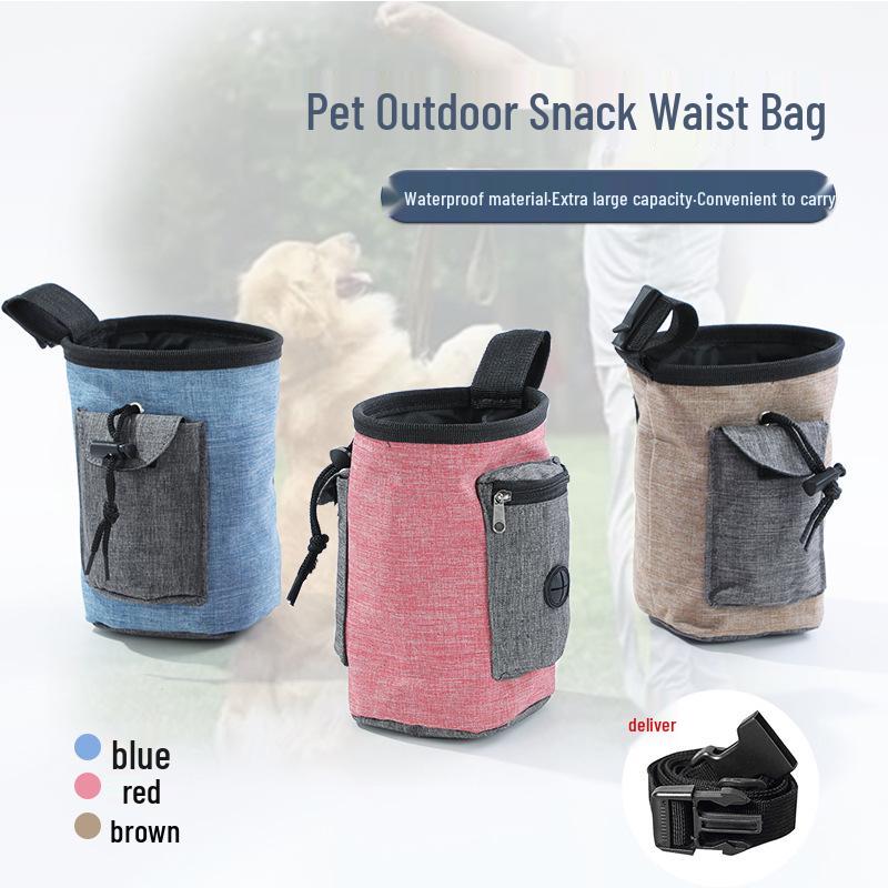 

Портативная поясная сумка для дрессировки питомцев для использования на открытом воздухе красный