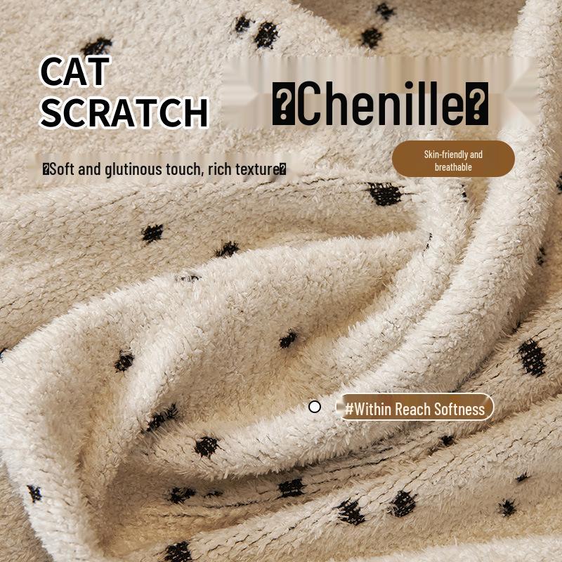 High-End Cream Plush Sofa Cover – Winter/Autumn Thickened Full Piece