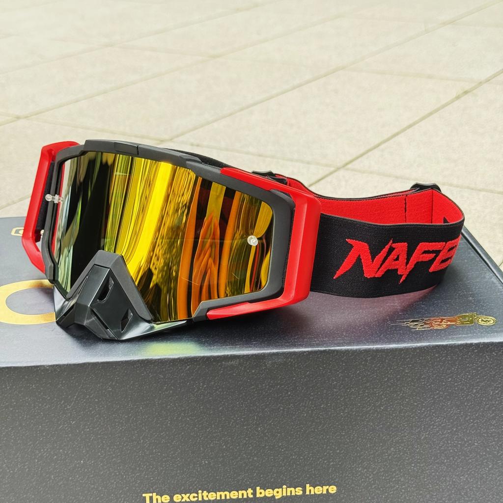 NAFEIB ATV Dirt Bike Goggles Motorcycle Glasses Off-Road MX Anti-UV Windproof Eyewear Helmet Mask Gafas for Motocross Racing