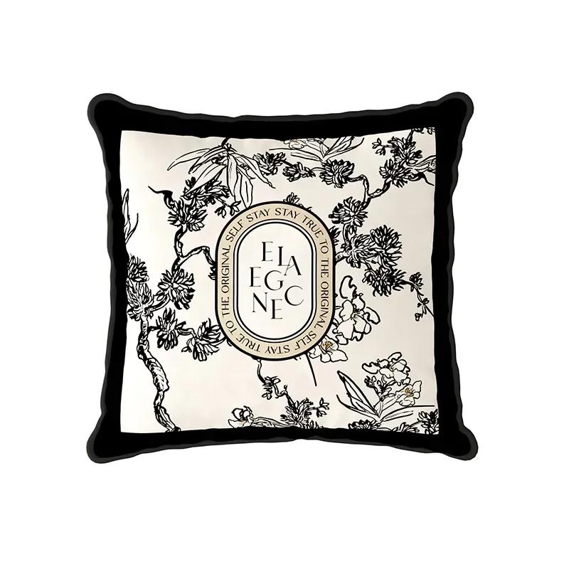 Farmhouse Throw Pillow Cover, Rustic Decorative Country Roads, Cushion Case, Home Decor for Sofa Couch, Square Velvet, Luxury