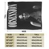 Obsession Bloody Girl Black and White Blanket Warm Plush Throw Blanket For Boy Girl Living Room Flannel Bedspread Bed Cover
