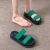 Versatile retro fashion non-slip thick-soled one-word slippers summer and autumn 2025 new French outer cool slippers women