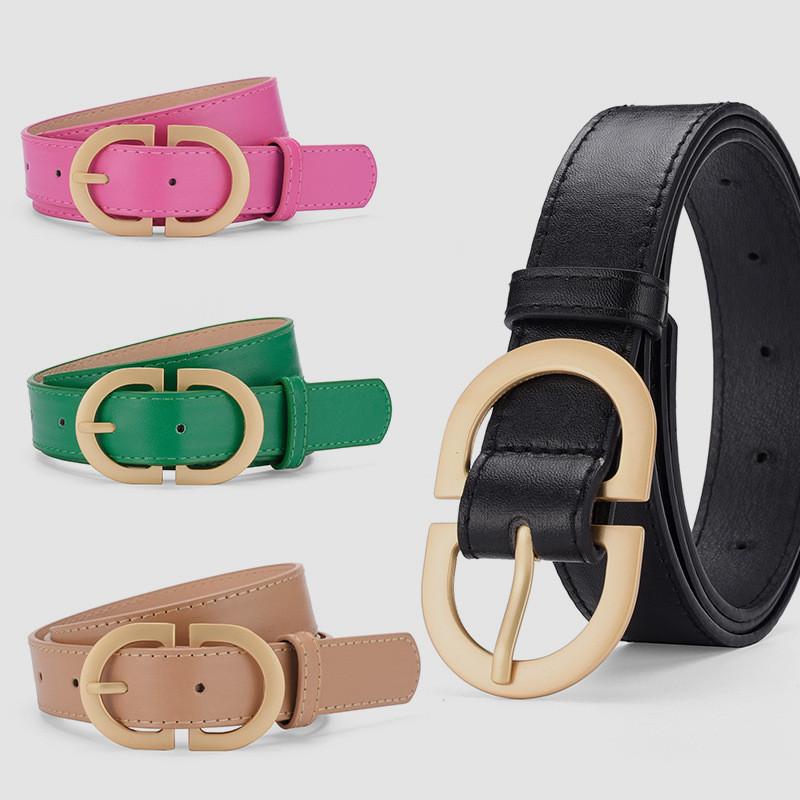 Trendy Minimalist Women's Pu Leather Belt Unique Fashionable Color Options Available