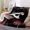 Gotische Schedel Print Flanellen Deken Hoge Kwaliteit Warm Comfortabel Deksel voor Alle Seizoenen Perfect voor Cadeaus Huisdecoratie