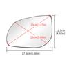 Car Front Left Right Rearview Mirror Glass Heated Side Wing Mirror Glass For Hyundai i10 2011-2013 For Hyundai i20 2008-2013