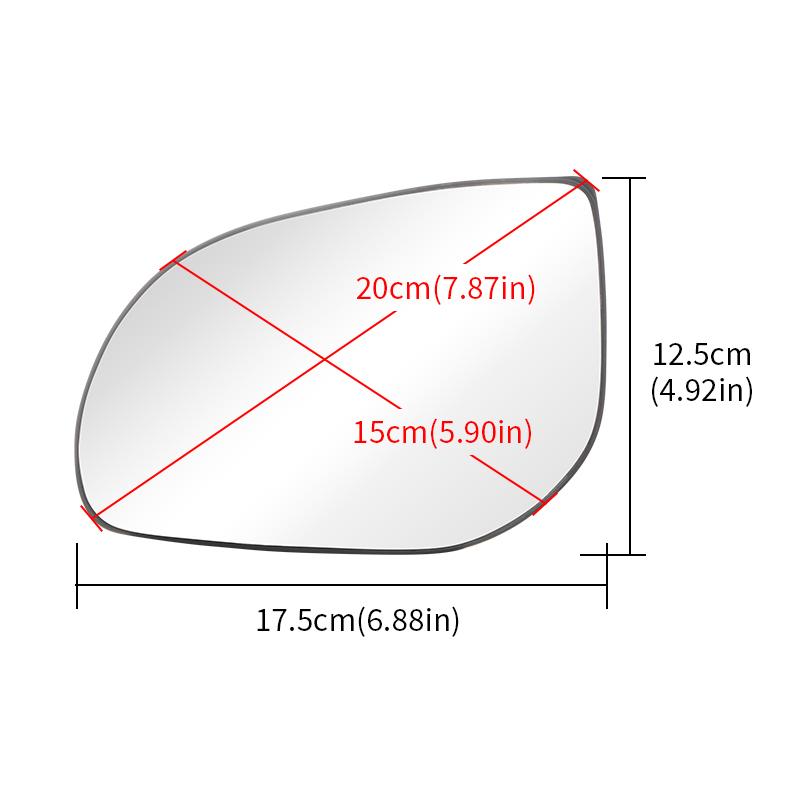 Car Front Left Right Rearview Mirror Glass Heated Side Wing Mirror Glass For Hyundai i10 2011-2013 For Hyundai i20 2008-2013