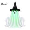Dynamische schwebende Geister-Elektro-Halloween-Dekoration mit Sprach-/Fernbedienung, Interaktive gruselige leuchtende Geisterhaus-Partyartikel Geist, Leuchtend