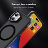 For iPhone 16 Case with Lens Kickstand Matte Back Cover Compatible with MagSafe