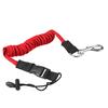 Elastic Paddle Leash Kayak Canoe   Fishing Rod Rowing Boats Coiled Lanyard Cord Tie Rope