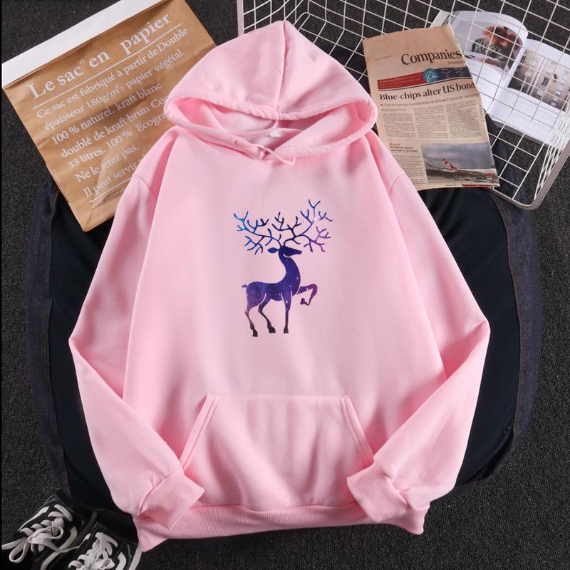 2026 Korean Style Women's Hooded Velvet Sweatshirt & Loose Jacket for Autumn Winter