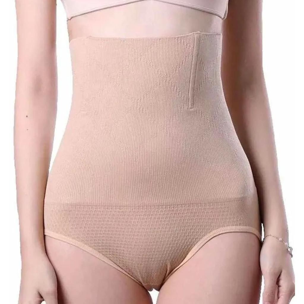 Figurformende Bauchweg-Panty Dreidimensional Atmungsaktiv Straffend Hohe Taille Shapewear für Damen Hautfarben M L