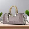 Red Patent Leather Crocodile Pattern Women's Wedding Crossbody Handbag