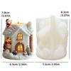 Santa Claus Carrying Gift Relief Cylindrical Candle Silicone Mold Smile Santa Claus Snowflake Gift Bag Molds Christmas Gift