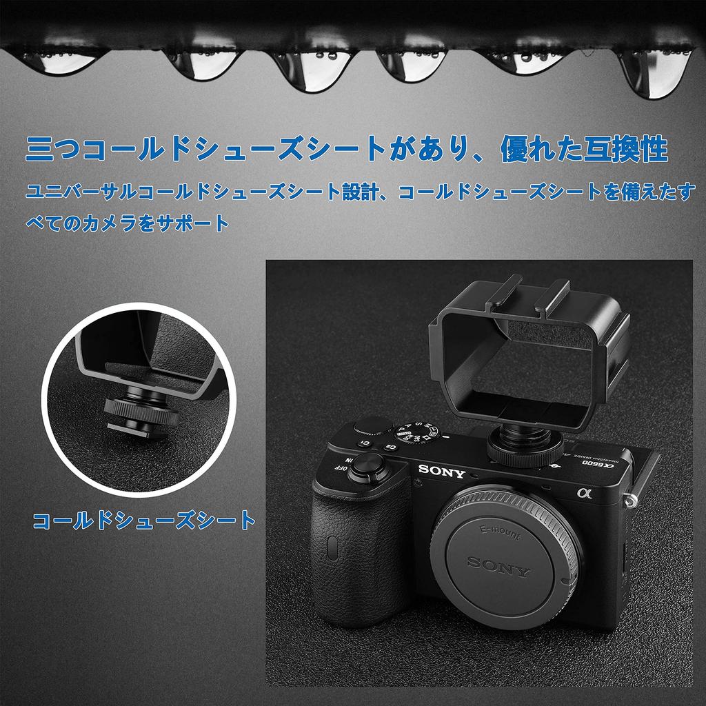 Selfie Mirror for External Selfie Selfie HD Lens Adjustable Cold Shoe Connector and Microphone Compatible with and Nikon Cameras Camera, Device,