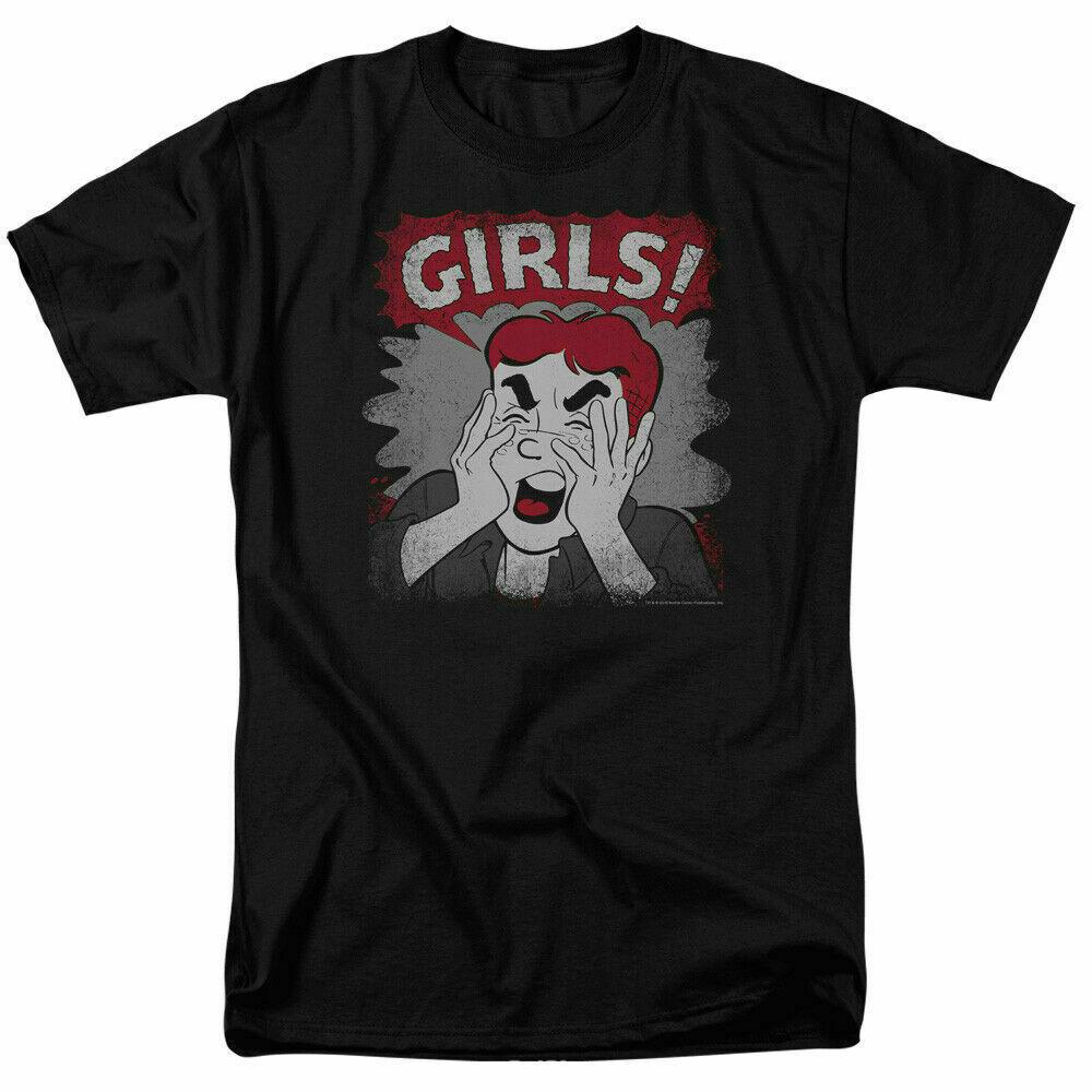 26 Archie Comics Girls T Shirt Licensed Comic Book Tee Black Unisex T-Shirt M