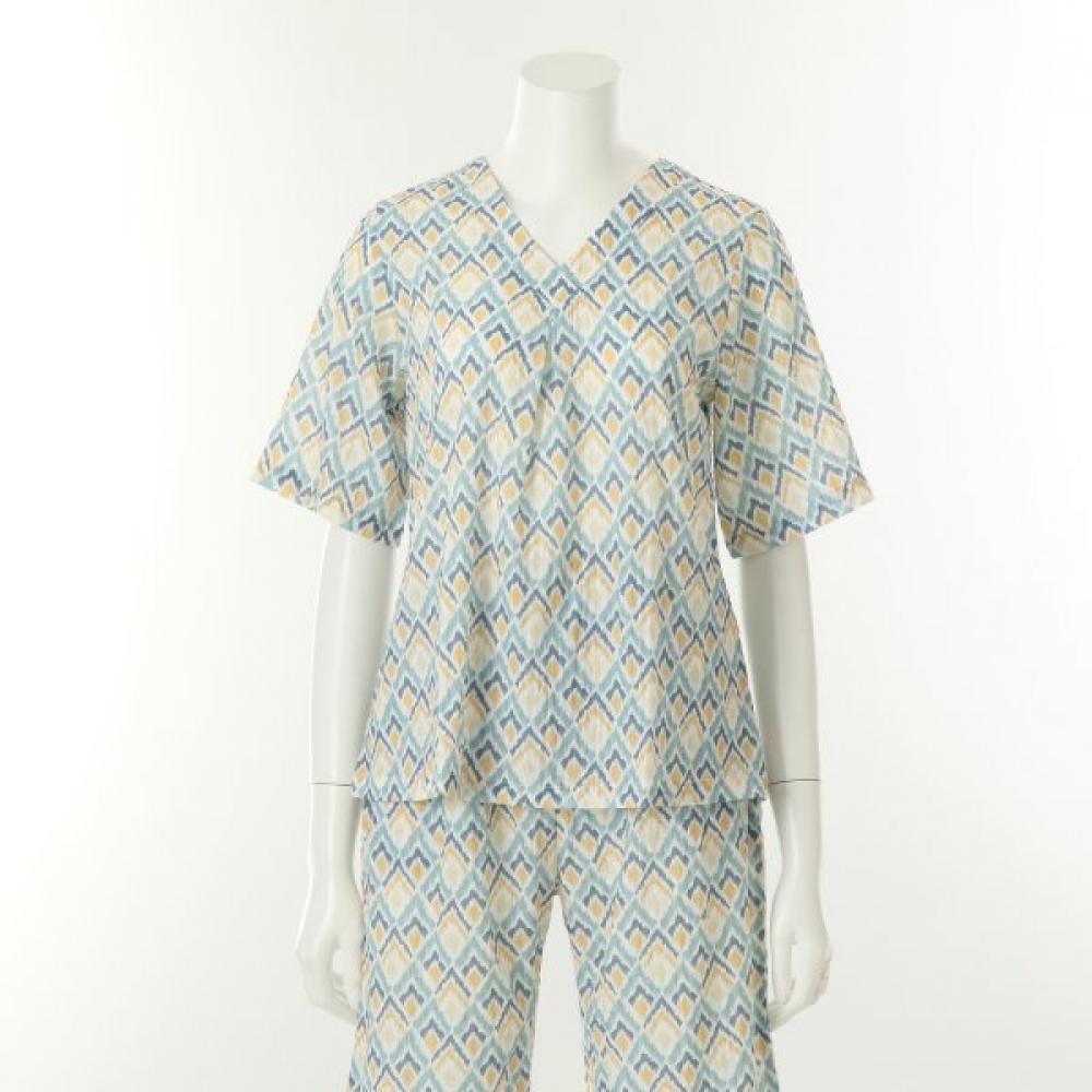 Venus Women Pajama Top Geometric Print Vevs118w
