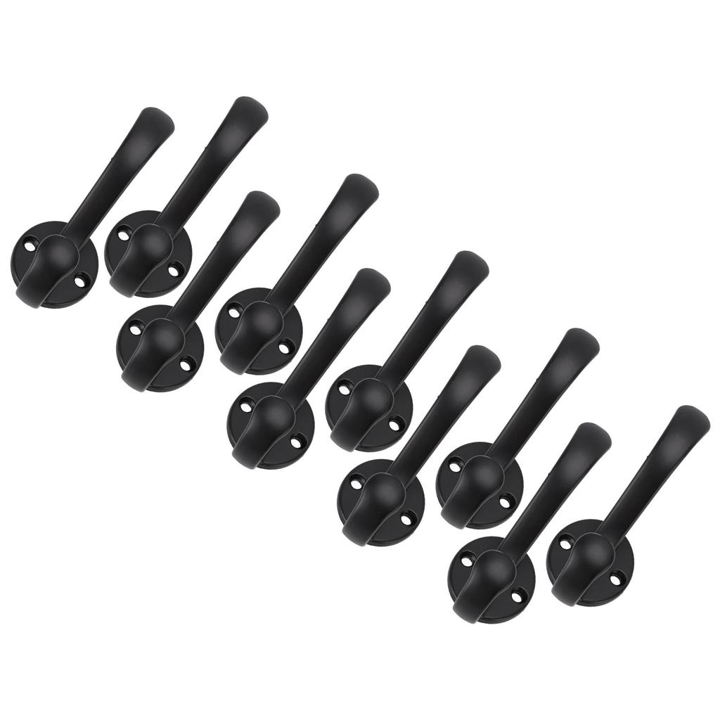 10 Set Coat Hooks Metal Water Proof Heavy Duty Wall Hook for Entryway Bedrooms Bathrooms Kitchens