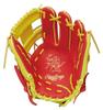 Rawlings Baseball Adult HOH MLB COLOR SYNC Size Worn On Left Glove, Size, Softball, GR5HM934FS, Scarlet/Yellow [Infield], 11.5 (Right-handed Throw,