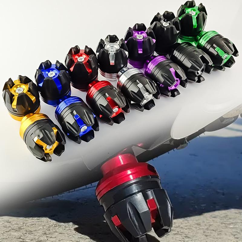 Universal Aluminum Alloy Front Suspension Protection Cup Frame Slider Falling Protector Modified For Motorbike Anti-Fall Bumpers