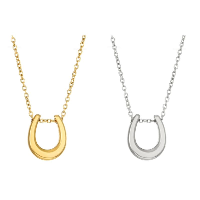 U shaped Charm Necklace Horseshoe Charm Necklace Wedding Jewelry Accessories for Women Girl Birthday Valentine