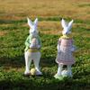 Cute Easter Bunny Egg Figurines Resin Crafts Bunny Desktop Decoration  Holiday Party
