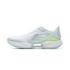 Li Ning Super Licht 22 Lage top Lange Afstand Lopen Sprint Lopen Schoenen Heren Wit Groen Grijs ARBV001-22