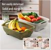 Multi-functional Double-layer Kitchen Sink Basket: Ideal for Washing Rice, Vegetables, and Fruits, or Serving Snacks.