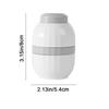 Practical Plastic 2-in-1 Pill Box Dust-proof Waterproof Pill Storage Box Adjustable Quartering Pill Cutter Daily Use