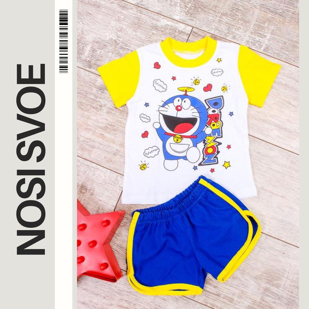 Baby Boys’ Clothing Set – Print Tee & Contrast Trim Shorts, Summer, 5054-001-33 HC