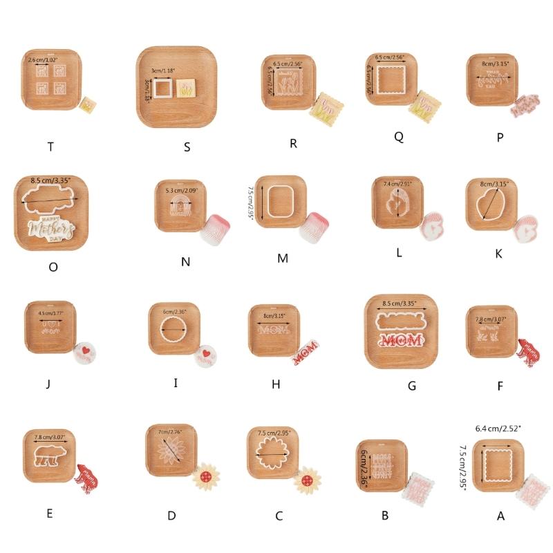 Plastic Cookie Molds Creative Biscuit Cutter Mothers' Day Theme Cookie Molds Bakings Tool Suitable for Mothers' Day