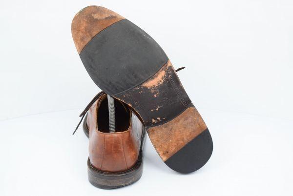 USA Johnston & Murphy Nail Toe Leather U-Tip [27.5/Brown] Business(USED)