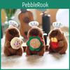 Capybara Plush Keychain Backpack Charm With Pp Cotton Filling Soft Stuffed Animal For Kids Teens Decor