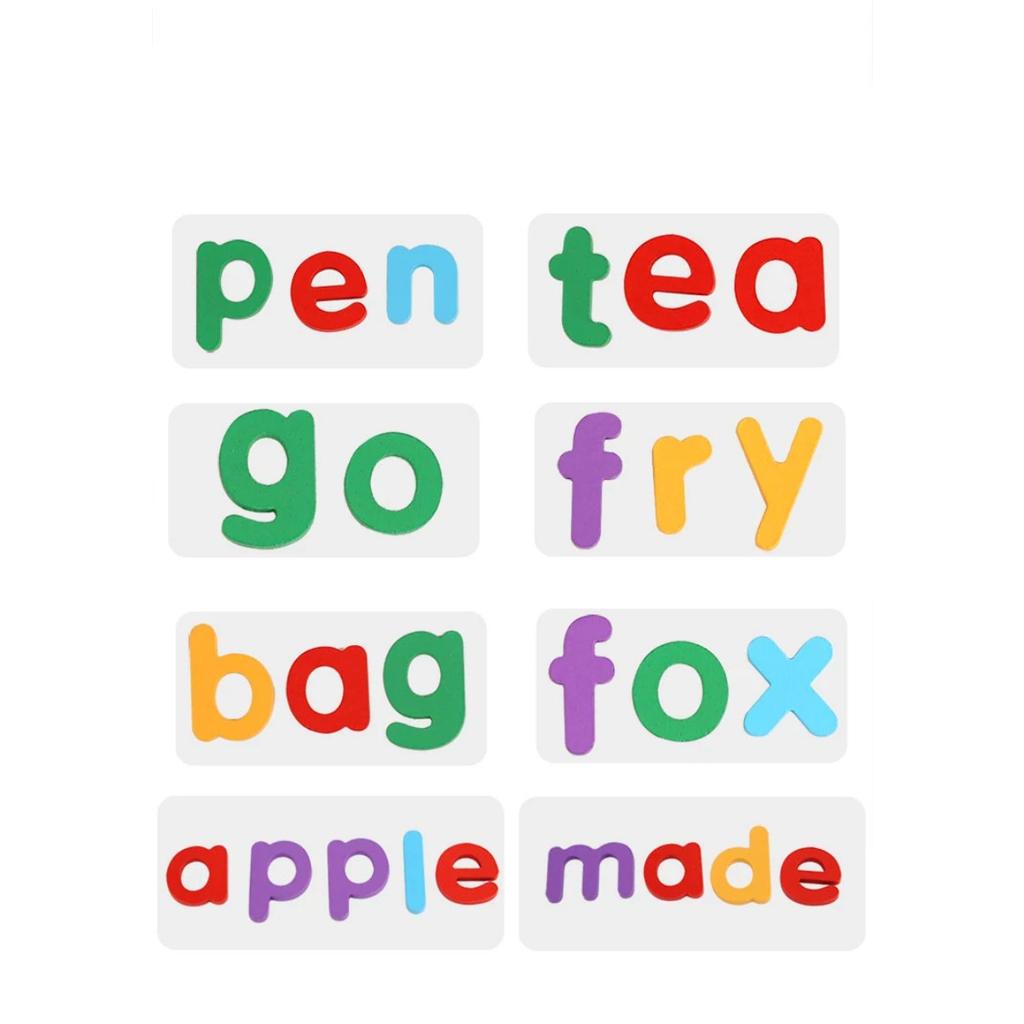 Montessori Wooden Colorful Alphabet Number Puzzle Kids Intelligent Matching Game Preschool Children Early Educational Toys Gifts