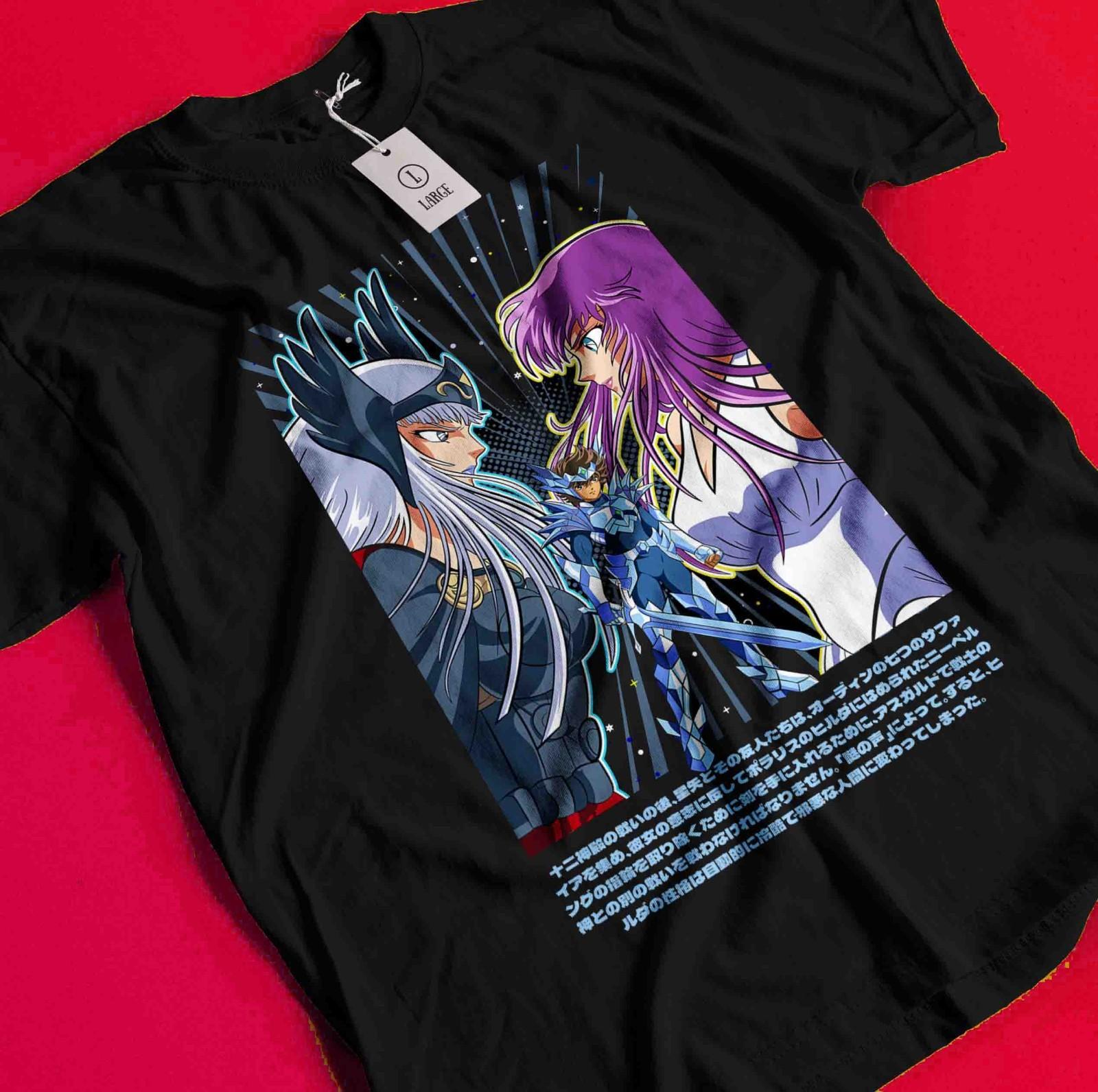 

Футболка Saint Seiya Рыцари Зодиака Аниме Манга Икку Топ Шун Графическая футболка BB827 L