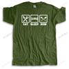 Cotton Tshirt Men Crew Neck Tops New fashion t-shirt EAT SLEEP ROW brand top tees unisex teeshirt streetwear t shirt for boys