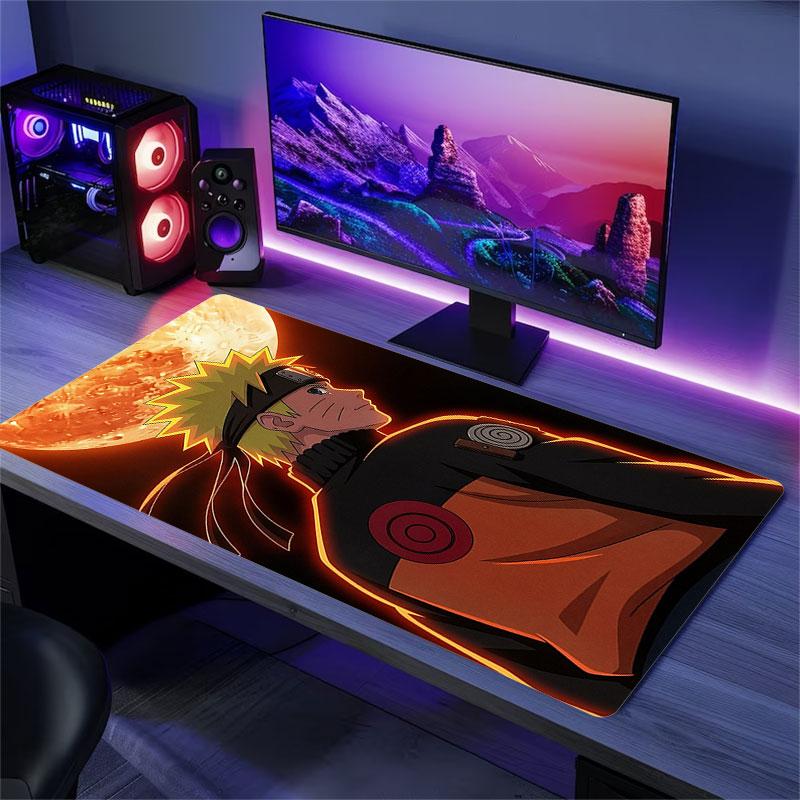 Naruto Uzumaki Mouse Pad, Large Gaming Desk Mat, Non-slip XXL Mousepad for Laptop & Tablet, Mini PC Playmat with Stitched Edges