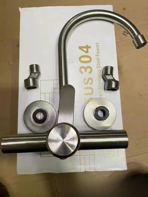 

TLXT Wall-Mounted Stainless Steel Kitchen Faucet