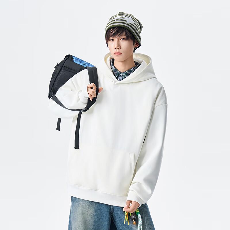 Men's 90% Goose Down Hooded Pullover Sweatshirt