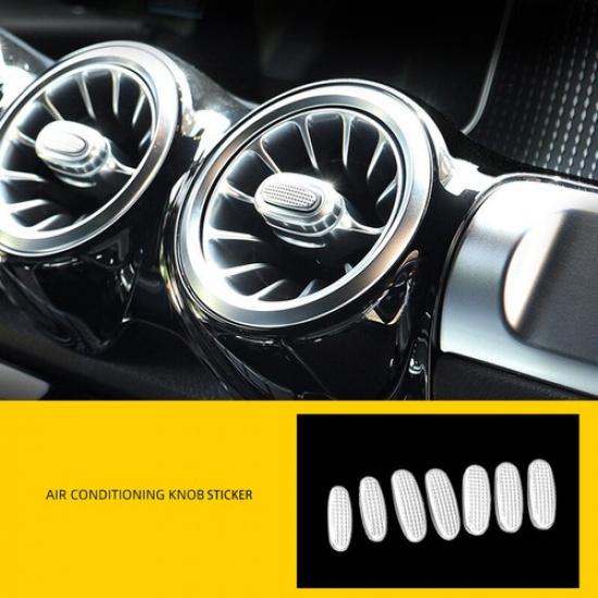 17pcs Car Center Console Button Sticker For Mercedes Benz A W177 B W247 GLB X247