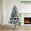 Cross-Border Christmas Iron Base Flocked Tree Decoration Scene Ornament