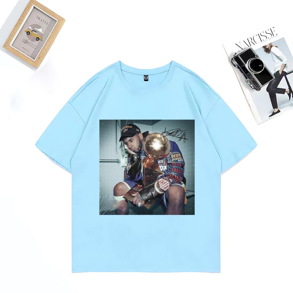 Anuel AA Graphics T Shirt Unisex WOMENs Fashion Oversized streetwear Cotton t shirts short sleeve vintage Unisex Hip Hop clothing