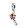 925 Sterling Silver Charm Fit Temperament Charm Bead Blue Butterfly Animal Charm Bracelet Necklace Trinket Women Jewelry