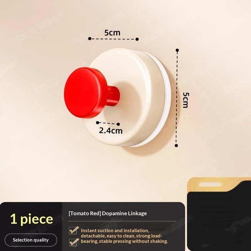 Multi-Purpose Suction Cup Wall Hooks Cute Colorful Strong Adhesive No Drilling for Bathroom Shower Kitchen Storage