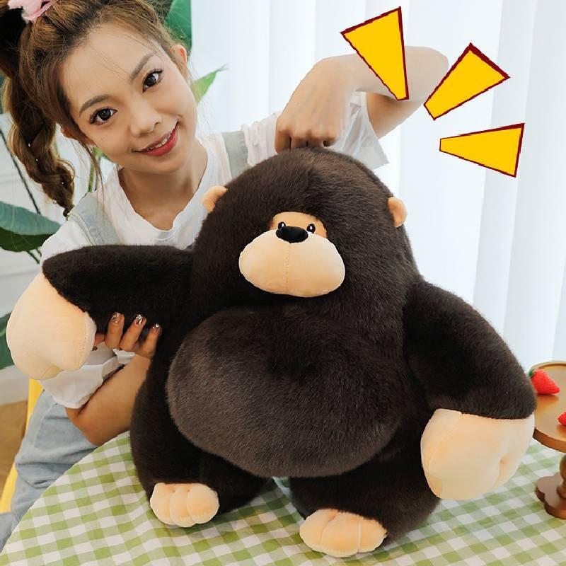 Gorilla Animal Plush Toy Cartoon Stuffed Doll Room Sofa Decoration Kids Gift