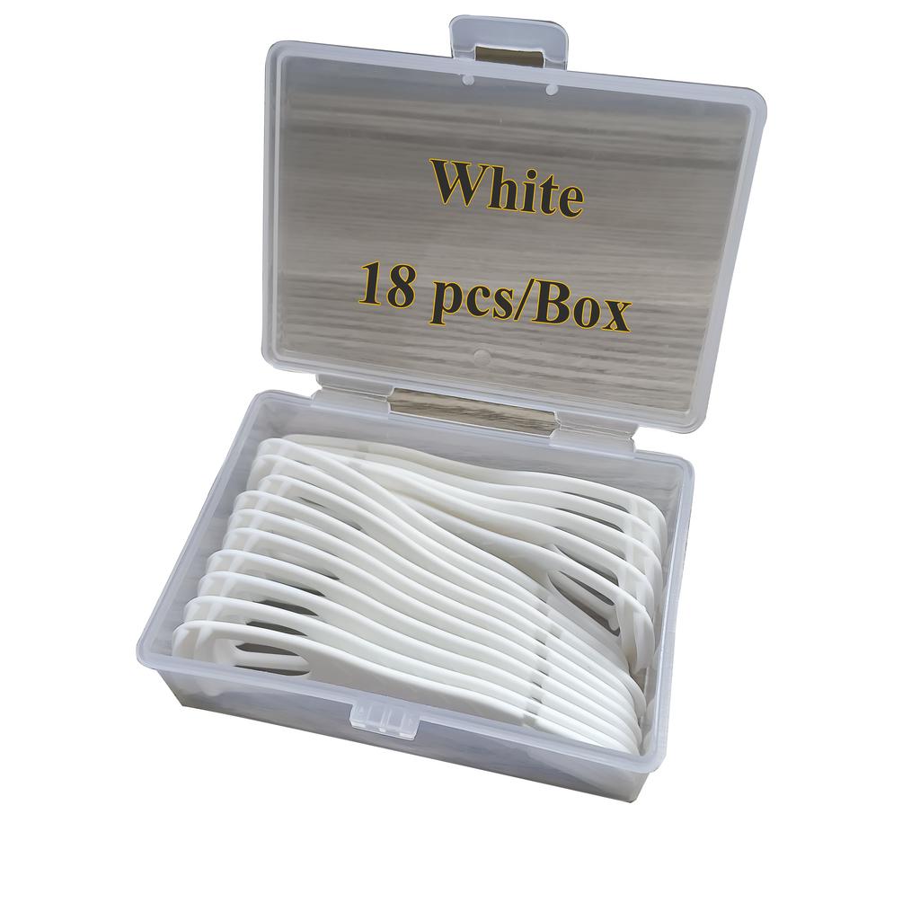 18Pcs Disposable Tongue Scraper With Dental Picks Double Side Cleaning Travel Oral Care Bpa Free Plastic Hygiene