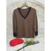 Elegant Plus Size Women S V Neck Long Sleeve Top With Button Decor