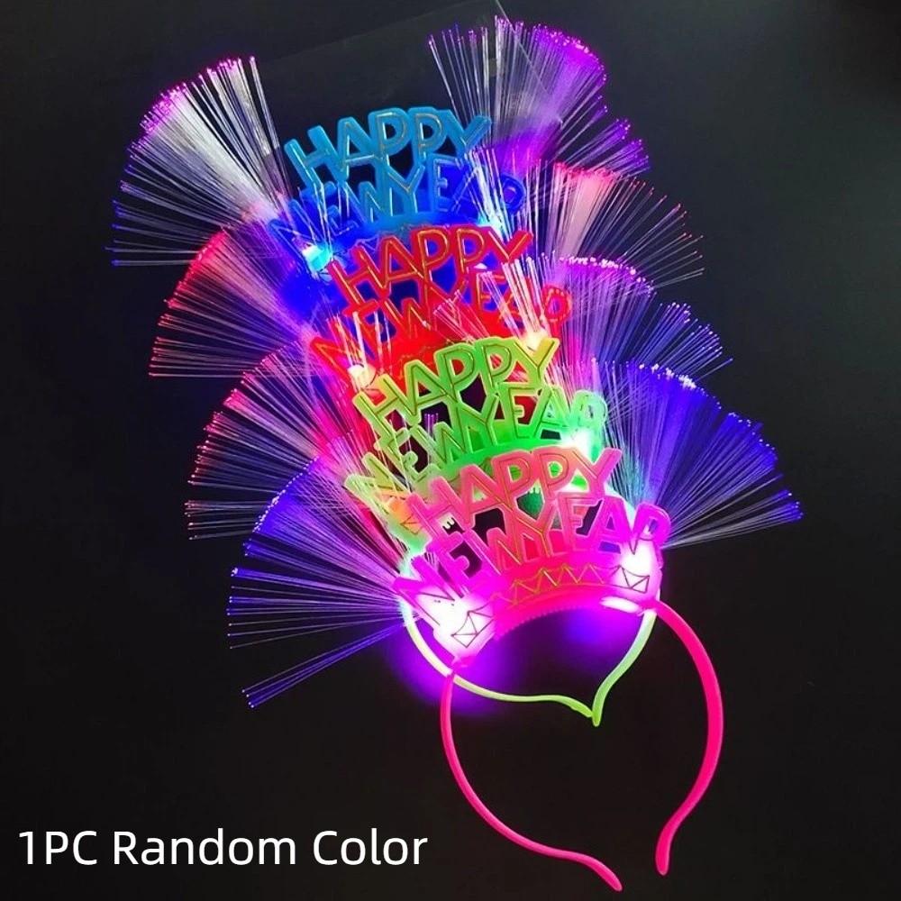 LED Glow LED Glow Hair Bands Photographic Headwear New Year Headdress  Decorations