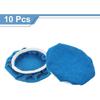 HARFINGTON 10pcs Car Polisher Bonnet Buffing Pad Micro-fiber Polishing Buffing Pad Cover for 7"-8" Car Buffer Bonnets Polisher, Dark Blue
