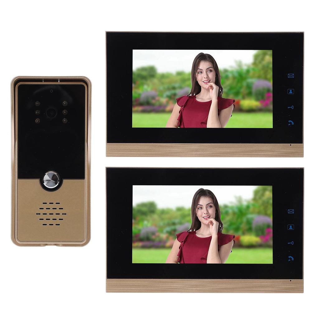 Video Intercom System Wired HD CMOS Sensor One Key Unlocking Touch Control Doorbell Camera with 7 Inch Screen for Home